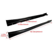 DURAFORCE For Honda Accord 4 Door 2018 19 20 2022 Add-on Side Skirts Extensions JDM Style