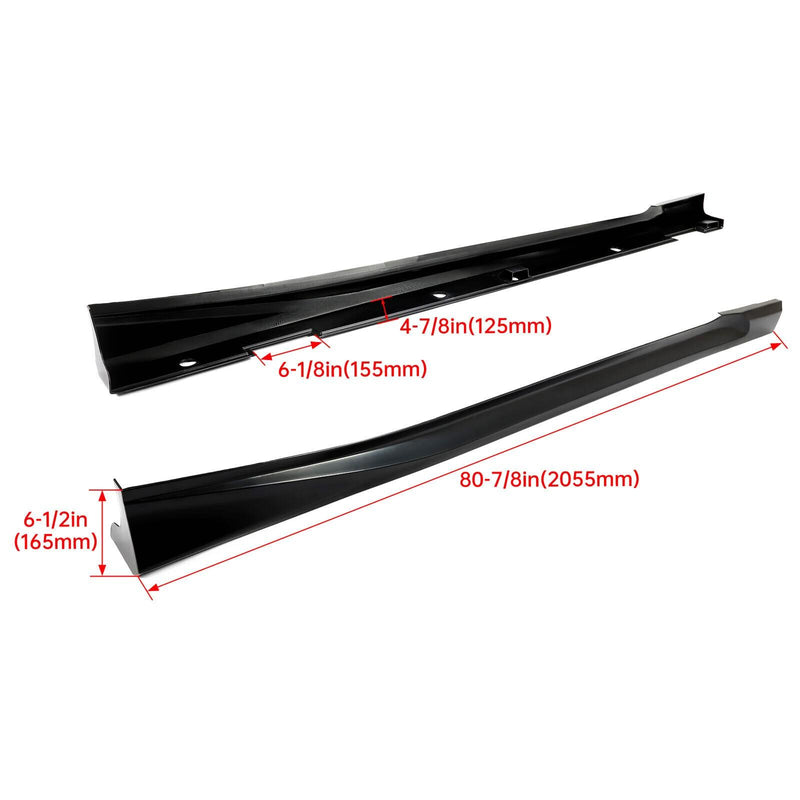 DURAFORCE For Honda Accord 4 Door 2018 19 20 2022 Add-on Side Skirts Extensions JDM Style