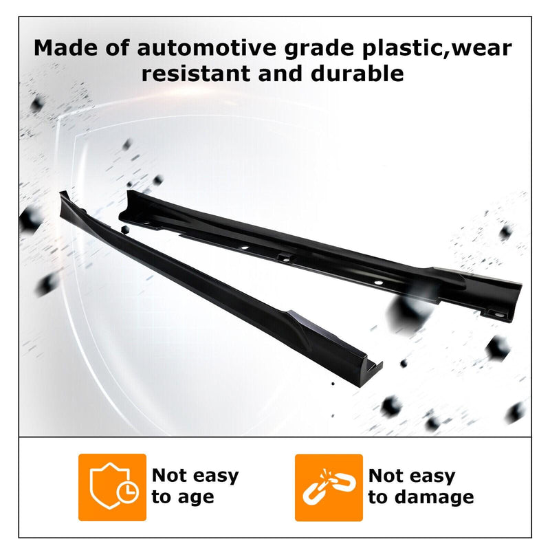 DURAFORCE For Honda Accord 4 Door 2018 19 20 2022 Add-on Side Skirts Extensions JDM Style