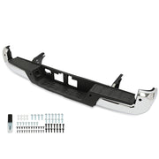 DURAFORCE Chrome Rear Step Bumper For Toyota Tacoma 2016-2023 With Parking Aid Sensor Hole