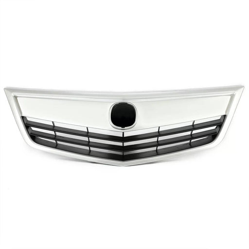 DURAFORCE For Acura TSX 2011 2012 2013 2014 Front Bumper Upper Grille Grill w/Silvery Trim