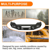 DURAFORCE For Ram 2/4WD 1500 Classic 13-2023 20 Heavy Duty Front Bumper W/D-Ring Fog Light