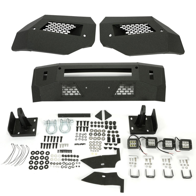 DURAFORCE For Ram 2/4WD 1500 Classic 13-2023 20 Heavy Duty Front Bumper W/D-Ring Fog Light