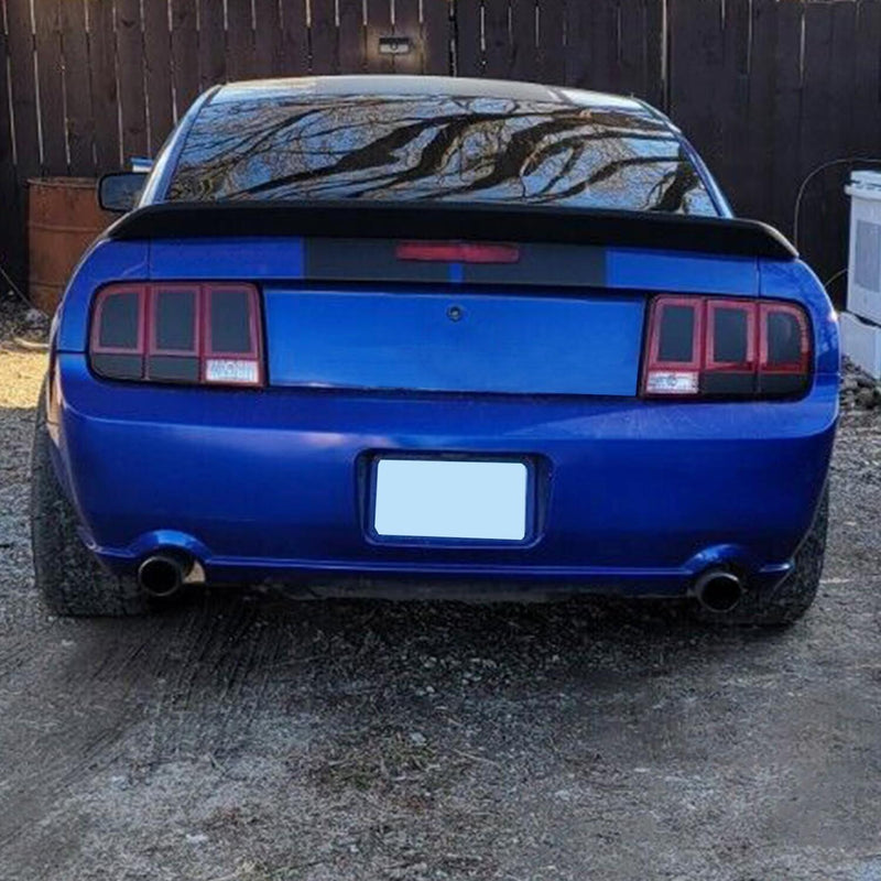 DURAFORCE Fits For Ford Mustang 05-09 GT500 Duck Tail Style Rear Trunk Spoiler Wing Black