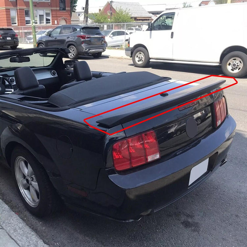 DURAFORCE Fits For Ford Mustang 05-09 GT500 Duck Tail Style Rear Trunk Spoiler Wing Black
