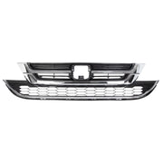 DURAFORCE Front Hood Bumper Upper Grill Mesh Grille Chrome For Honda CRV CR-V 2010-2011