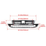 DURAFORCE Front Hood Bumper Upper Grill Mesh Grille Chrome For Honda CRV CR-V 2010-2011