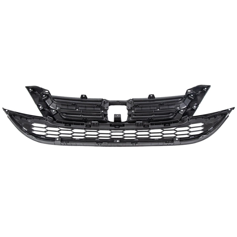 DURAFORCE Front Hood Bumper Upper Grill Mesh Grille Chrome For Honda CRV CR-V 2010-2011
