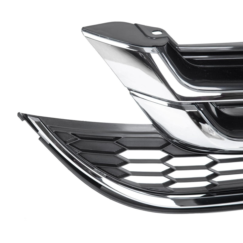 DURAFORCE Front Hood Bumper Upper Grill Mesh Grille Chrome For Honda CRV CR-V 2010-2011