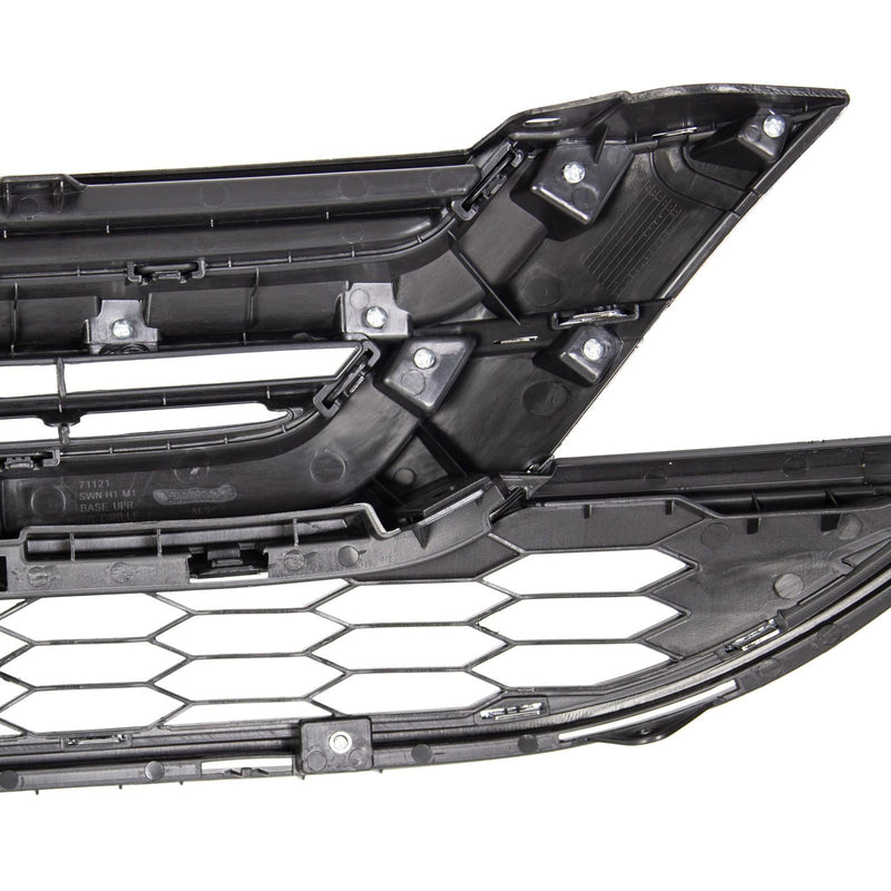 DURAFORCE Front Hood Bumper Upper Grill Mesh Grille Chrome For Honda CRV CR-V 2010-2011