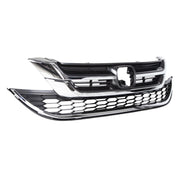 DURAFORCE Front Hood Bumper Upper Grill Mesh Grille Chrome For Honda CRV CR-V 2010-2011