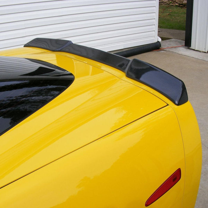 DURAFORCE For 05-2013 Corvette C6 | ZR1 Extended Style Carbon Look Rear Trunk Wing Spoiler
