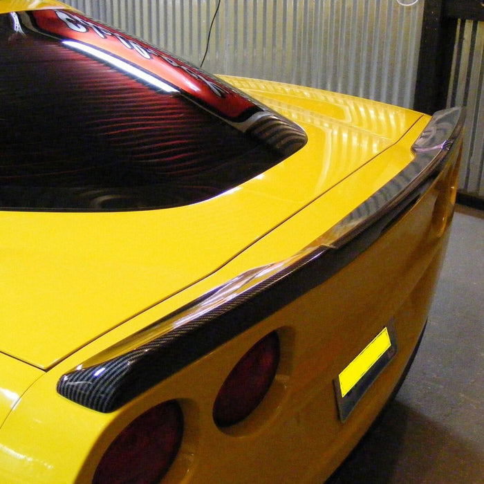 DURAFORCE For 05-2013 Corvette C6 | ZR1 Extended Style Carbon Look Rear Trunk Wing Spoiler