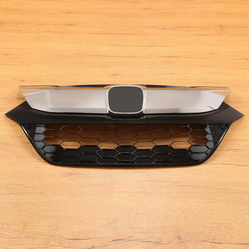 DURAFORCE For Honda HR-V HRV 2019-2022 2021 Front Bumper Upper Grille Grill Black + Chrome