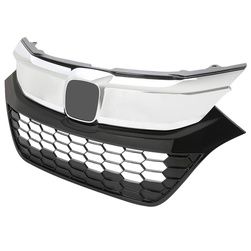 DURAFORCE For Honda HR-V HRV 2019-2022 2021 Front Bumper Upper Grille Grill Black + Chrome