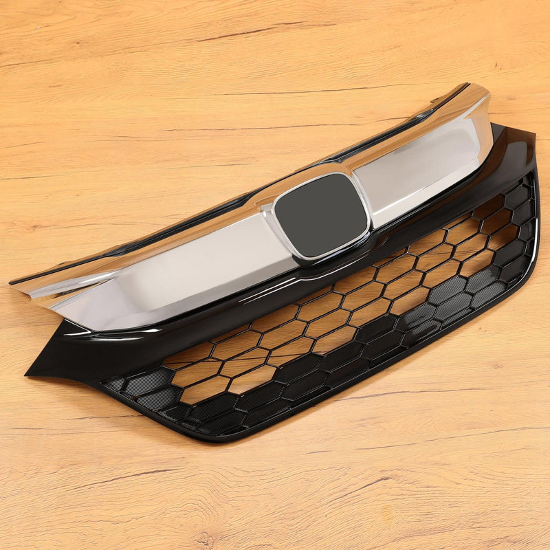 DURAFORCE For Honda HR-V HRV 2019-2022 2021 Front Bumper Upper Grille Grill Black + Chrome