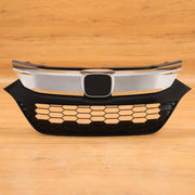 DURAFORCE For Honda HR-V HRV 2019-2022 2021 Front Bumper Upper Grille Grill Black + Chrome