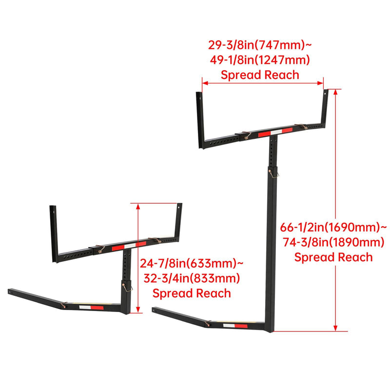 DURAFORCE Pick Up SUV Truck Bed Hitch Extender Extension Rack Boat Kayak Canoe Lumber