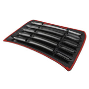 DURAFORCE For Honda Civic Sedan 16-21 4-Door Rear ABS Black Window Louver Sun Shade Cover