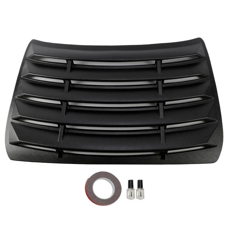 DURAFORCE For Honda Civic Sedan 16-21 4-Door Rear ABS Black Window Louver Sun Shade Cover