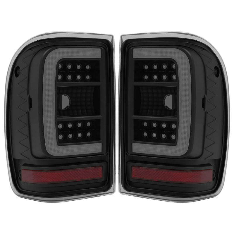 DURAFORCE For Ford Ranger 2001-2011 Black Housing Smoke Lens Tail Lights LED C Light Bar