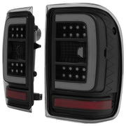 DURAFORCE For Ford Ranger 2001-2011 Black Housing Smoke Lens Tail Lights LED C Light Bar