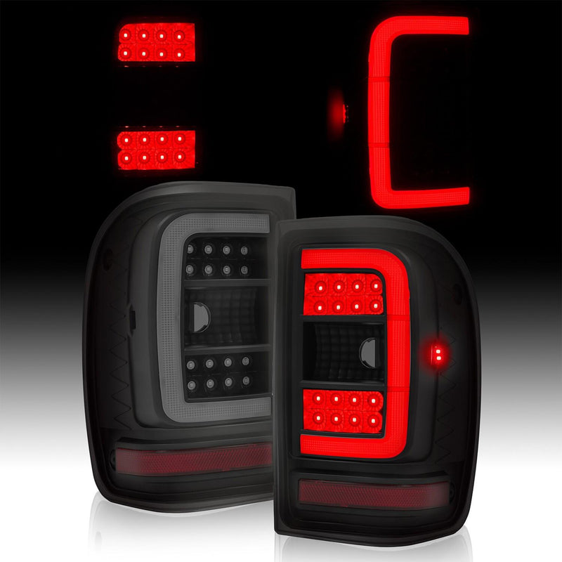 DURAFORCE For Ford Ranger 2001-2011 Black Housing Smoke Lens Tail Lights LED C Light Bar