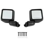 DURAFORCE Pair Exterior Manual Mirrors For Jeep Wrangler JL Gladiator 2018-2023 82215138
