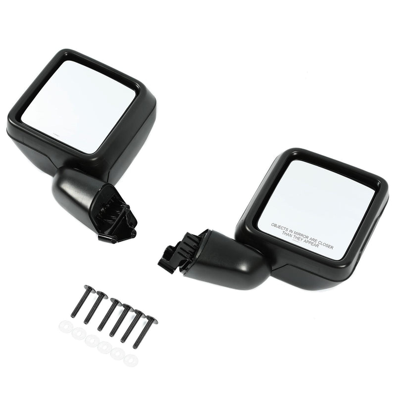 DURAFORCE Pair Exterior Manual Mirrors For Jeep Wrangler JL Gladiator 2018-2023 82215138