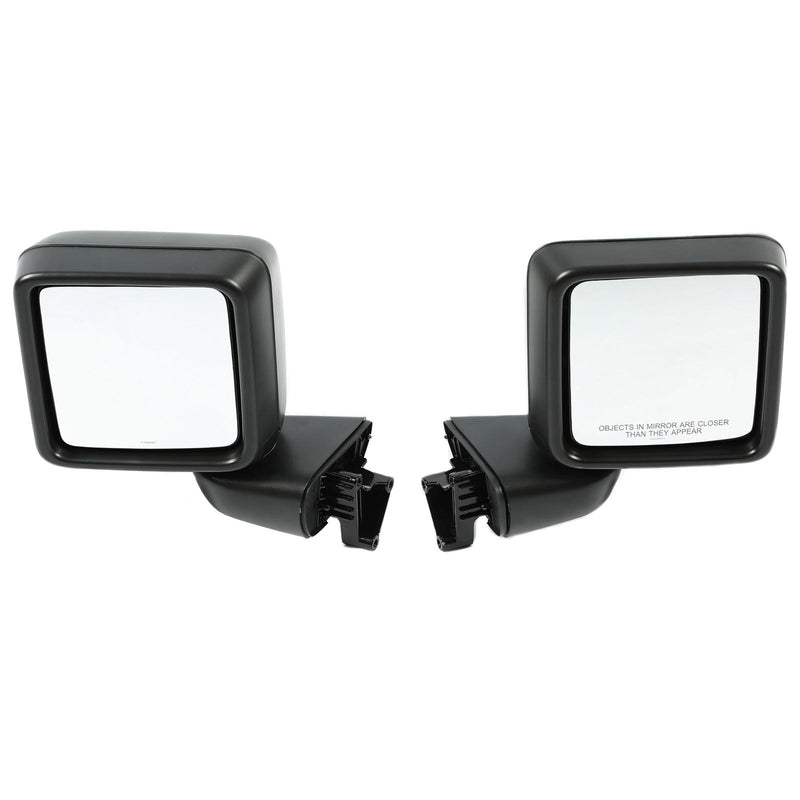 DURAFORCE Pair Exterior Manual Mirrors For Jeep Wrangler JL Gladiator 2018-2023 82215138