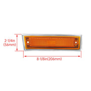 DURAFORCE Fit For 81-91 GMC Chevy Pickup Truck Pair Front Side Marker Lights Amber Lens