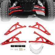 DURAFORCE Red High Clearance Steel Front A Arms for 2014+ Polaris RZR XP Turbo / 4 1000