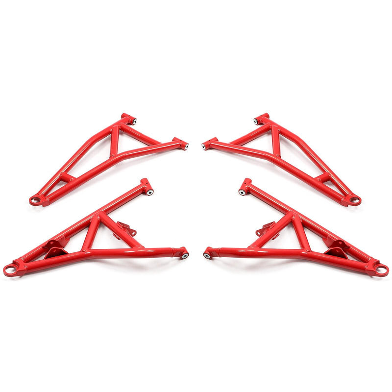 DURAFORCE Red High Clearance Steel Front A Arms for 2014+ Polaris RZR XP Turbo / 4 1000