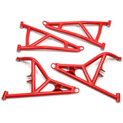 DURAFORCE Red High Clearance Steel Front A Arms for 2014+ Polaris RZR XP Turbo / 4 1000