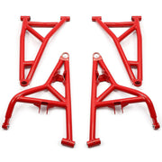 DURAFORCE Red High Clearance Steel Front A Arms for 2014+ Polaris RZR XP Turbo / 4 1000
