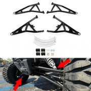 DURAFORCE Black High Clearance Steel A-Arms Set for 2014 + Polaris RZR XP 4 1000 Turbo