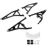 DURAFORCE Black High Clearance Steel A-Arms Set for 2014 + Polaris RZR XP 4 1000 Turbo