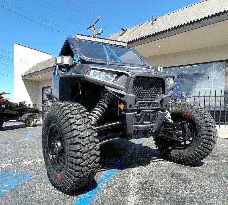 DURAFORCE Black High Clearance Steel A-Arms Set for 2014 + Polaris RZR XP 4 1000 Turbo
