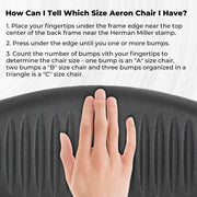 DURAFORCE Lumbar Back Support Pad Size B Black For Herman Miller Aeron Chair