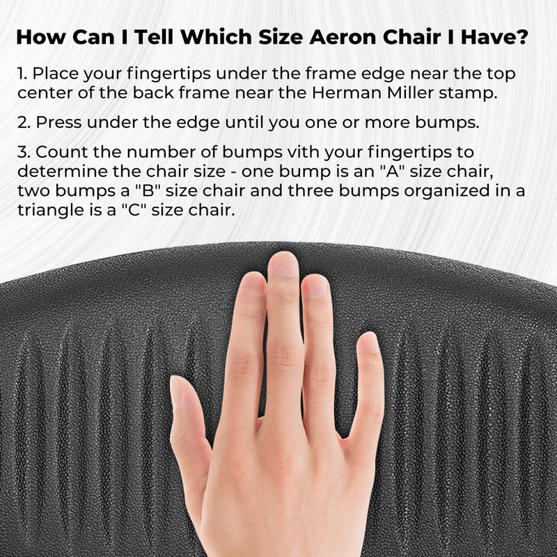 DURAFORCE Lumbar Back Support Pad Size B Black For Herman Miller Aeron Chair