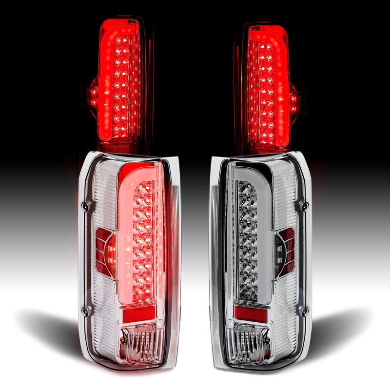 DURAFORCE For 1990-1997 Ford F150 F250 F350 Bronco LH & RH Tail Lights Brake Lamps LED