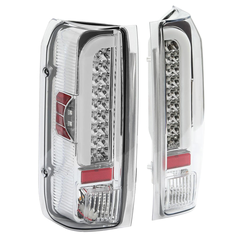 DURAFORCE For 1990-1997 Ford F150 F250 F350 Bronco LH & RH Tail Lights Brake Lamps LED