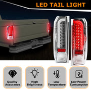 DURAFORCE For 1990-1997 Ford F150 F250 F350 Bronco LH & RH Tail Lights Brake Lamps LED