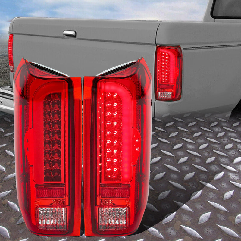DURAFORCE LED Tail Lights Rear Brake Lamps For 90-97 96 Ford F150 F250 F350 Bronco Pair