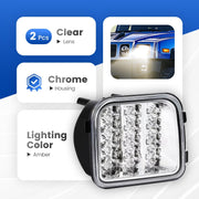 DURAFORCE For Hummer H3/H3T Pickup 06-10 Led Front Corner Light Lamp Clear Signal Parking