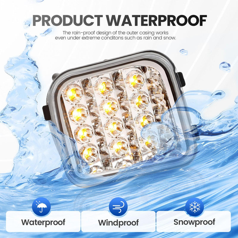 DURAFORCE For Hummer H3/H3T Pickup 06-10 Led Front Corner Light Lamp Clear Signal Parking