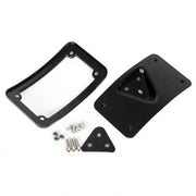 DURAFORCE 3 Hole Curved Laydown License Plate Mount Bracket w/Frame For Harley Dyna XL