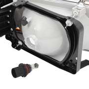 DURAFORCE Pair Clear Headlamps+Corner Lights+Bezels w/Bulbs For Peterbilt 375 385 Trucks