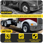 DURAFORCE Pair Clear Headlamps+Corner Lights+Bezels w/Bulbs For Peterbilt 375 385 Trucks