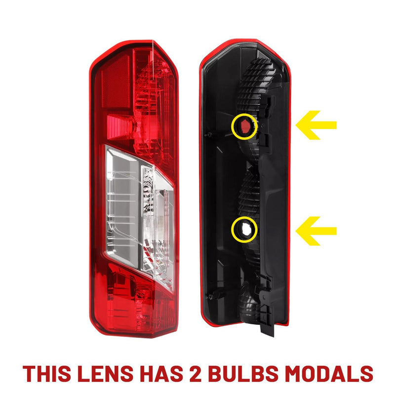 DURAFORCE Driver Side Tail Light Halogen Fit for Ford Transit Cargo 150 250 350 2015-2024